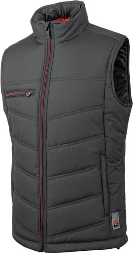 WÜRTH MODYF Arbeitsweste New Craft – wattierte Steppweste Herren in Größe 4XL – Arbeitskleidung für Handwerk & Industrie in Grau