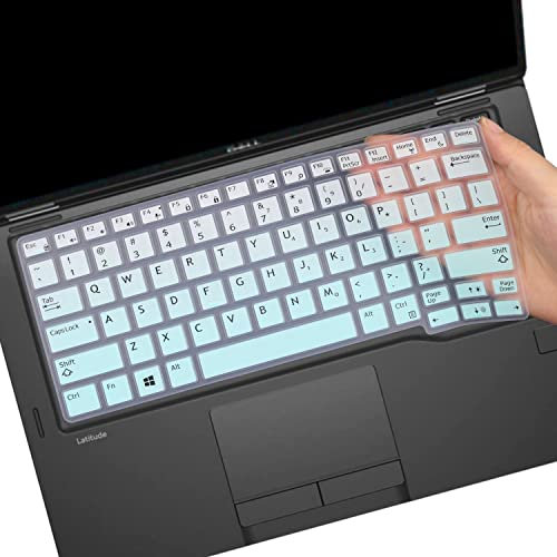 Keyboard Cover Fit Dell Latitude 7290 7280 7380 7390 5290, Dell Latitude E5250 E5270 E7250 E7270 E7370 E7389 Soft-Touch Protective Skin- Mint Green