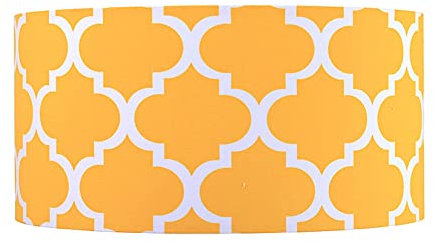 Licht-Erlebnisse Retro Hängelampe Orange Weiß 60er Jahre Design Stoff Schirm Schlafzimmer Wohnzimmer Pendelleuchte