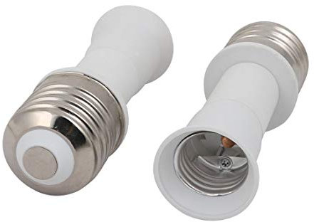 2 pezzi da E40 a E27 estender adattatore convertitore lampada lampadina portalampada 126 mm lunghezza