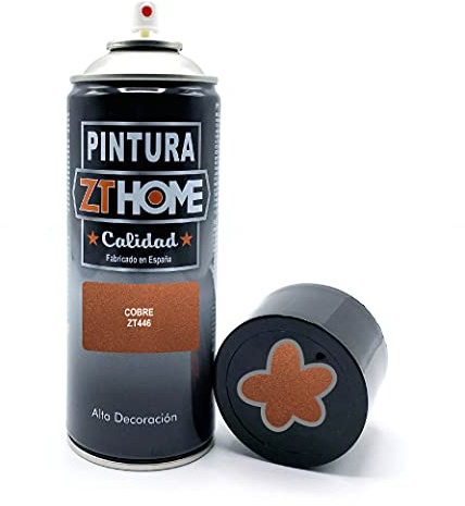Pintura Spray 400ml imprimacion para madera, metal, ceramica, plasticos/Pintura para todo tipo de cosas y superficies Radiadores, bicicleta, coche, plasticos, microondas, graffiti (Cobre)