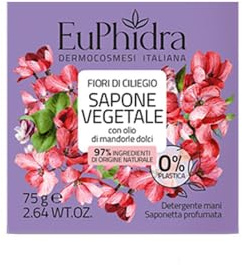 Euphidra Sapone Vegetale Fiori di Ciliegio, 75g