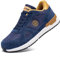 LARNMERN PRO Arbeitsschuhe Herren Sicherheitsschuhe Herren Arbeitsschuhe mit Stahlkappe Leicht SRC rutschfest Sportlich Schutzschuhe Saphirblau Größe 43.5 EU