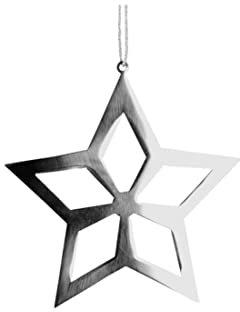 Fink Hängender Schmuck, Stern, Edelstahl, H.9,5, L.9,2, Weihnachten