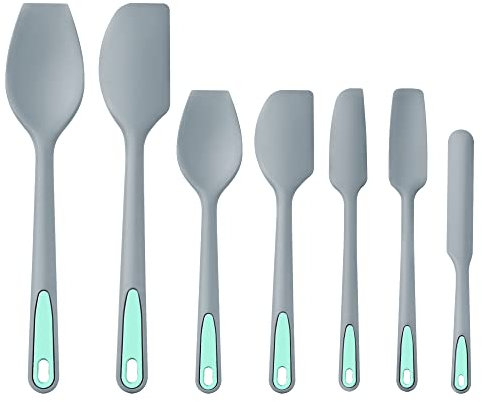 To encounter Silicone Spatula, 7 Pieces Seamless Spatula Set, Nonstick Turner Spatulas for Baking, Cooking & Mixing, Dishwasher Safe