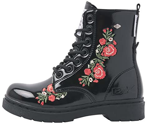 British Knights Damen Blake Sneaker, Schwarz Geblümt, 37 EU