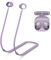 QYTOJQX Galaxy Buds 2 Strap String Lanyard Anti-Lost Leash Sports Neck Rope Cord, Soft Silicone Special Anti-Slip Texture Design Wireless Earphone, Compatible for Samsung Galaxy Buds 2 (Lilac)