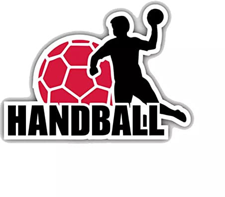 MACMRD Auto Aufkleber 12,7 cm * 8,9 cm Interessante Sport Handball Label PVC Motorrad Auto Aufkleber