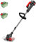 Débroussailleuse, Coupe Bordure sans Fil avec 3X 48V Piles Faucheuse avec Tige Télescopique 3 Types de Lames et Chargeur Coupe Bordure Electrique pour Home and Garden