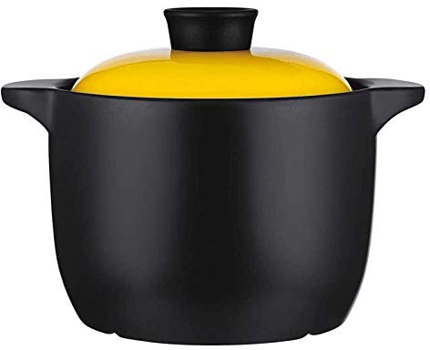 Clay Pot for Cooking Household Braising Pan Cocotte,Stew Pot Ceramic Pan Dish,Heat-Resistant Not-Stick Pan with Lid