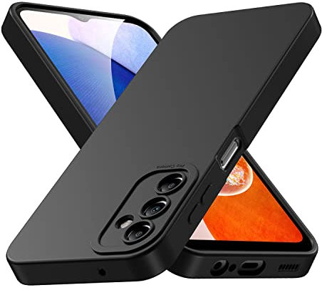 Tenphone Coque pour Samsung Galaxy A14, Coque Samsung A14 5G, Housse Etui de Protection en Silicone Souple Noir, Cover Antichoc avec Protege de Camera, Compatible avec Samsung A14 TPU (Noir)