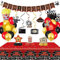 Filmabend-Dekorationen, inklusive Banner, hängende Wirbel, Tischdecke, Tisch-Waben-Mittelstücke für Filmabend, Party, roter Teppich, Geburtstagsparty-Zubehör