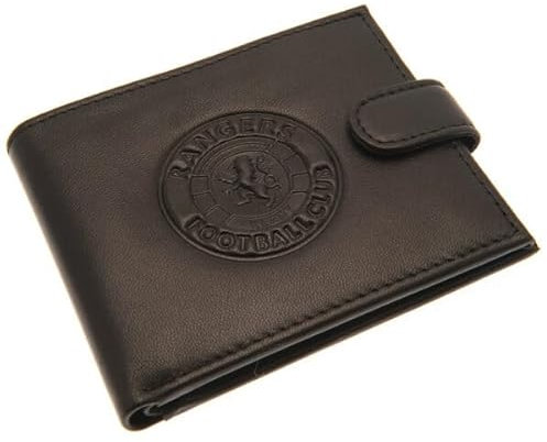 Ran gers FC RFID-Geldbörse gegen Betrug, offizieller Merchandise-Artikel, Schwarz , Approx 11cm x 9cm, Ran gers FC rfid Anti-Betrugs-Geldbörse