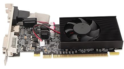 Annadue Scheda Grafica GT730 da 2 GB GDDR3 a 64 Bit, Scheda Video PCI Express 2.0 X 16 con Ventola Singola, DVI, VGA, HDMI