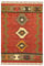Woll-Jute-Läufer, 6,6 x 10,2 cm, Kelim, wendbar, südwestlicher Läufer, geometrisches Design, mehrfarbig, handgewebt, dick, 0,5 cm, Flachgewebe-Teppich, für drinnen und draußen, Teppiche für Küche