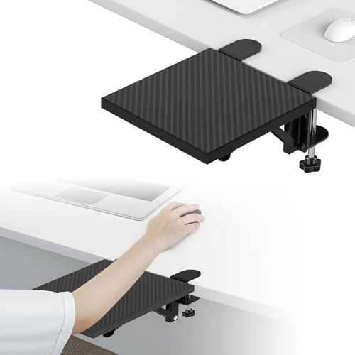 Ergonomische Schreibtischverlängerung, Computer Armlehne für den Schreibtisch, 90° Faltbare Handgelenkstütze, Computer Tischverlängerung für Tisch, Schreibtisch, Büro ((20x24cm/7,87x9,45 Zoll))