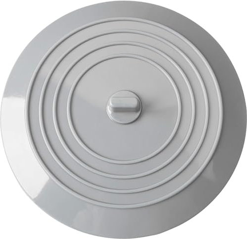 tifanso Silicone Tub Stopper Recyclable Bathtub Drain Stopper Upgraded Drain Plug Cover for Bathrooms and Laundries Kitchen Universal Use 6 inches (1*Grey)