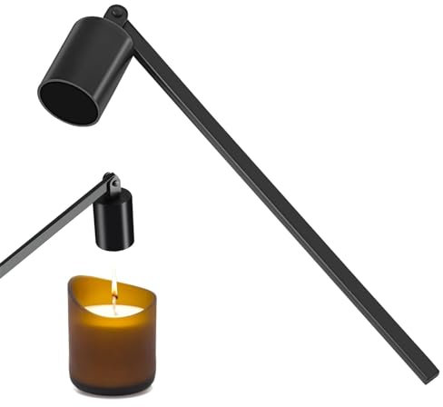 dewdat Eteignoir À Bougie, Éteignoir À Bougie avec Long Manche en Acier Inoxydable, Etouffoir Bougie pour Eteindre Les Flammes De La Mèche, pour La Plupart des Bougies