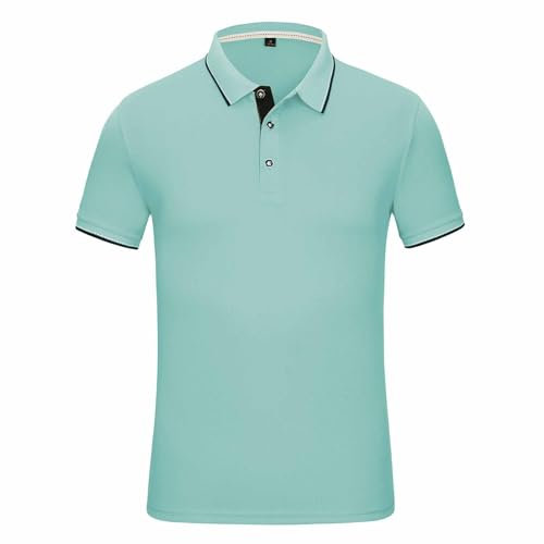 Womens Polo Shirts Short Sleeve Plain Golf Polo T Shirts UK Ladies Lapel Neck Quick Dry Gym Sports Tops Lightweight Comfy Moisture Wicking Tee Shirt Blouses 3-Button