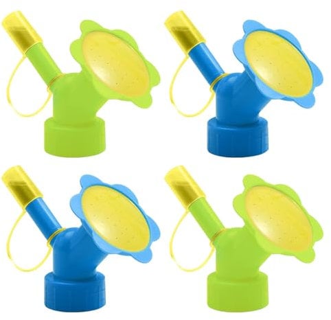 ZSMJAER 4 Pezzi Annaffiatoio per Bottiglie di Plastica, Annaffiatoio per Bottiglie, Portable Adattatore per Bottiglie Irrigatore Waterers Pianta Annaffiatoio, per Giardino, Casa, Giardino, in Fiori