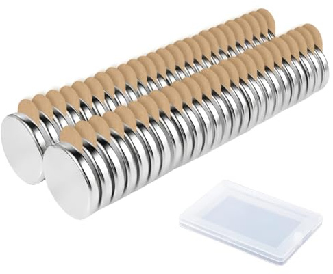 Starke Neodym-Magnete, runde, selbstklebend, für Kühlschrank