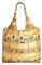 SJOAOAA Schultertasche aus Segeltuch mit alter jamaikanischer Flagge, handliche Einkaufstasche, für Pendler, Musiknoten-Druck, Einheitsgröße