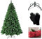 LOIBUYZ Christmas Tree, Premium Artificial Green Xmas Tree - Foldable Bushes Xmas Pine Tree, 3FT, 4FT, 5FT, 6FT, 7FT, 8FT Xmas Home Decorations, with Metal Stand and Free Bag and Gloves (5FT)