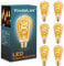 YindaLux Glühbirne E27 LED Warmweiss 2200K Filament Lampe Edison Vintage Leuchtmittel 4W Energiesparlampe Retro Birne Deko für Nostalgie und Industrial Beleuchtung im Haus Café Bar 6er Pack ST64