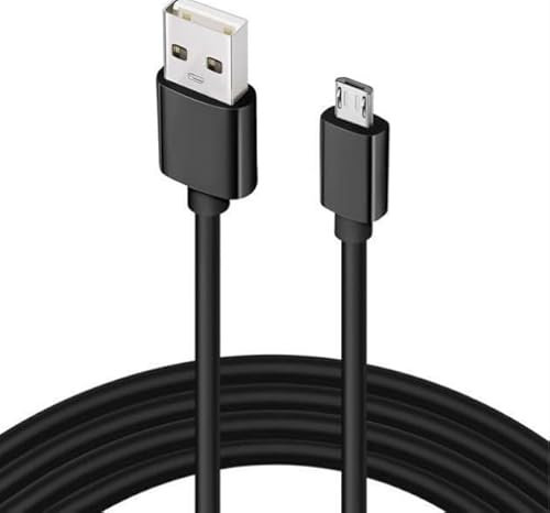 sb components USB Micro Cable for The Plug - 33 cm Micro USB Cable Charger For Android Phone Data Sync Fast Charging Lead