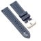 EAMOM 20MM 22MM 24MM 26MM Kohlefaser-Nylon-Segeltuch-Uhrenarmband für Panerai Hamilton TAG OMEGA HEUER Herren-Armbanduhr-Armband(Blue Silver clasp,22mm)