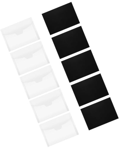 DECHOUS Magnetischer Stanzformen Organizer mit Transparenten Umschlägen Weiche Magnetfolie Kompakter Aufbewahrungsbeutel für Scrapbooking Postkarten und Stempel