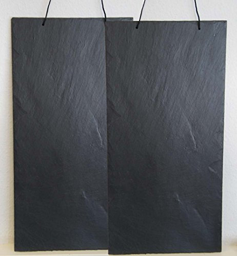 1a Schiefer Schiefertafel MEMOBOARD Tafel 60x30cm Schieferplatten 2 Stück