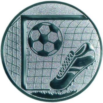 Pokal Emblem Fußball - 25 mm/silber
