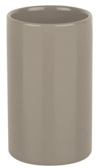 Spirella Tube Portaspazzolini da Denti, Gres, Beige, Ø7 x 11,5 cm