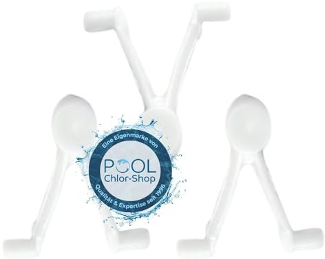 Duraol Ersatzclips I 3 Stück I Ersatzteile für Kescher, Bodensauger & Pool Bürste I Hochwertiges Swimming Pool Zubehör I Praktische Pool Zubehör Ersatzteile I Klammern für Poolbürsten