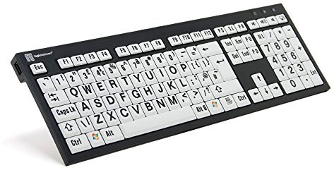 LogicKeyboard LKB-LPBW-BJPU-UK Keyboard Black/White