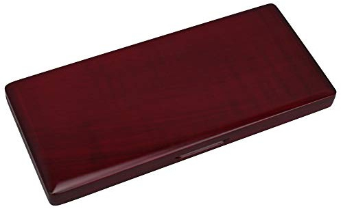BQLZR Boîte à anches de clarinette en bois massif rouge pour 10 anches avec velours