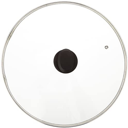 Home, Multicolor, One Size Tapa de Vidrio B/Utensilio de Cocina de Acero Inoxidable Cm36