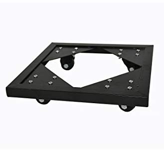 Casaflora ultrastarke Pflanzenroller für Pflanzkübel -passend für Kübel von eastwest- aus massivem Metall, schwarz - Größe (LxBxH): 42x42x6 cm