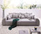 DELIFE Big-Sofa Violetta Grau 310x135 cm abgesteppt inklusive 12 Kissen Big-Sofa
