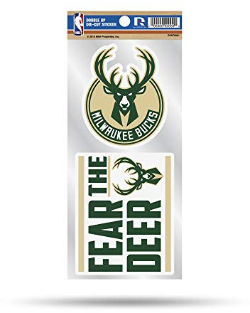 NBA Rico Industries Double Up Stanzschablone, 2-teilig, Milwaukee Bucks