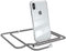 EAZY CASE Handykette kompatibel mit iPhone X/XS Handyhülle mit Umhängeband, Handykordel mit Schutzhülle, Silikonhülle, Hülle mit Band, Stylische Kette mit Hülle für Smartphone, Anthrazit