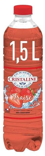 CRISTALINE - Au Jus De Fraise Pet 1.5L - le Lot De 4