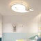 Baby Wal Deckenleuchte Deckenleuchte Für Kinder Schlafzimmerlampe LED Babylampe Kinderzimmer Deckenlampe Babylampe Moderne Kinderlampe Fernbedienung Dimmlüster Deckenlampe,White 60cm