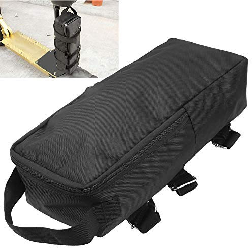 AMONIDA Easy to Carry Electric Scooter Battery Bag, Wear‑Resistant Bike Saddlebag, Double Zipper Fine Workmanship Bicycle Saddlebag for Electric Bike