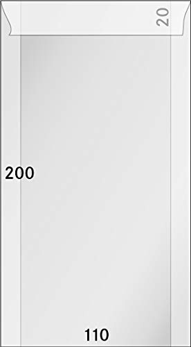 LINDNER Das Original Pergamin-Tüten, 110 x 200 + 20 mm, 500er-Packung
