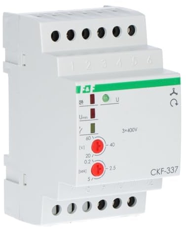 Phasenrelais 10A 1P 0,2-5sek 20-60V CKF-337 f&f 5908312593225