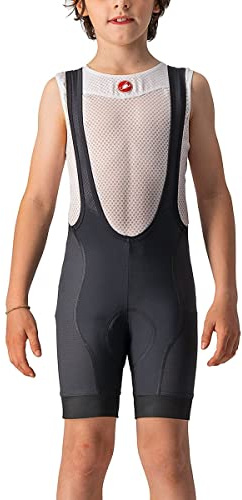 CASTELLI Kids & Teens Jr Competizione Bibshort Cycling Shorts, Black, 6 Years EU