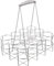 Tbkoly Milk Bottle Holderl Crate Rack,Beer Bottles Organizer Wire Metal Milk Crate Bottle Carrier Pint Beer Holder with Handle 6 Bottle Holder (Color : 12, Size : 32X29X22CM)