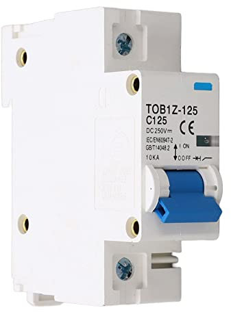 Leitungsschutzschalter, 125A TOB1Z 125 10KA Schaltleistung 250V DC Trennschalter 1P für PV-Anlage